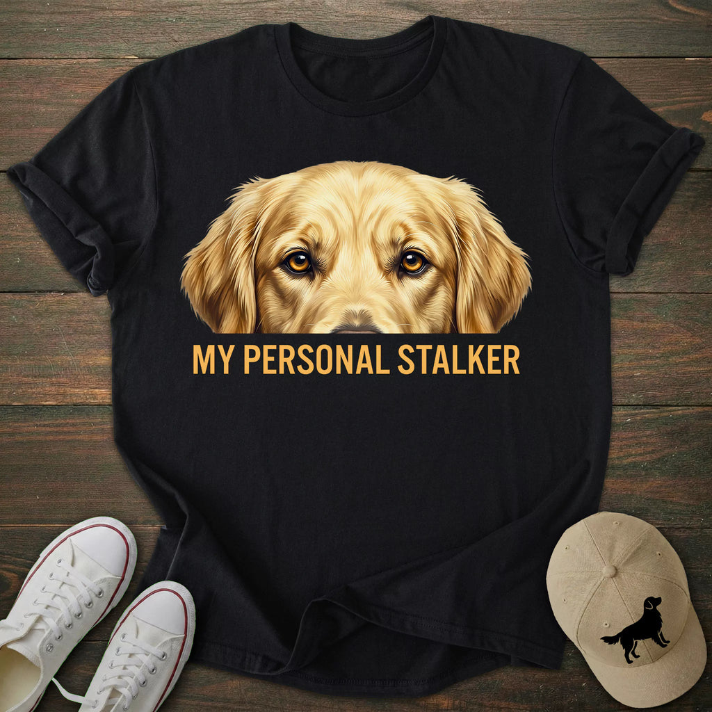 Personal Stalker Golden Retriever T-shirt