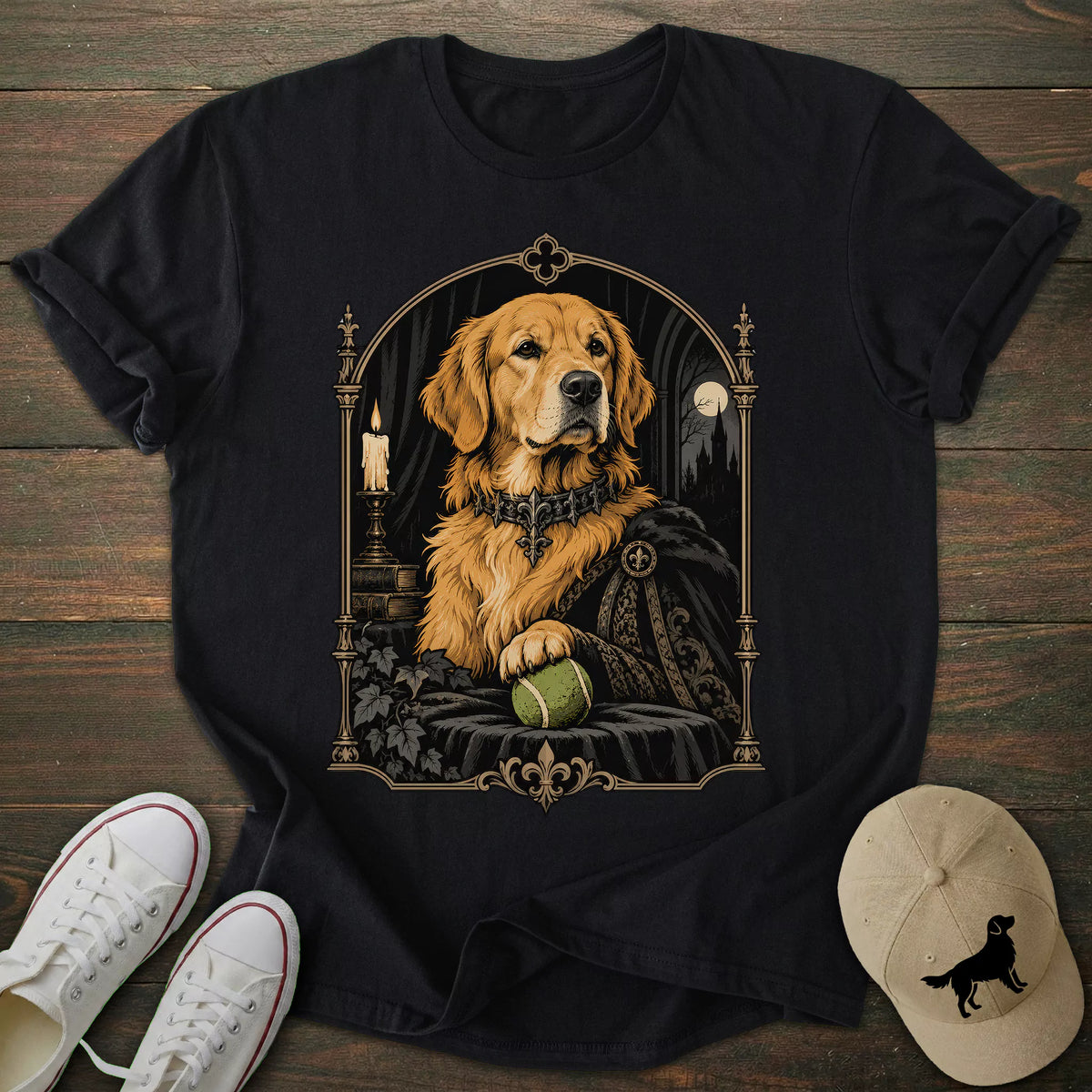 Lord Tennis Ball Golden Retriever T-shirt