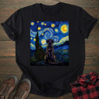 Starry Night Black Labrador T-shirt