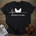 Heartbeat French Bulldog T-shirt