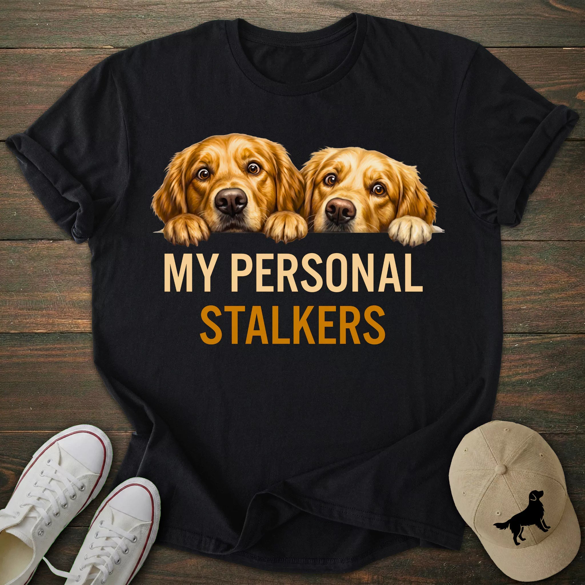 Personal Stalkers Golden Retriever T-shirt