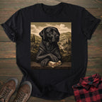 Mona Lisa Sandwich Black Labrador T-shirt