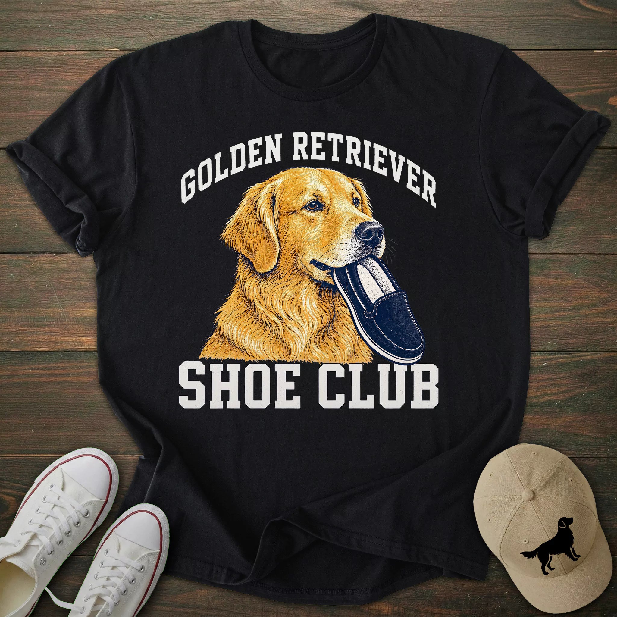 Shoe Club Golden Retriever T-shirt