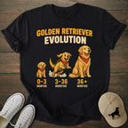 Golden Retriever Evolution T-shirt