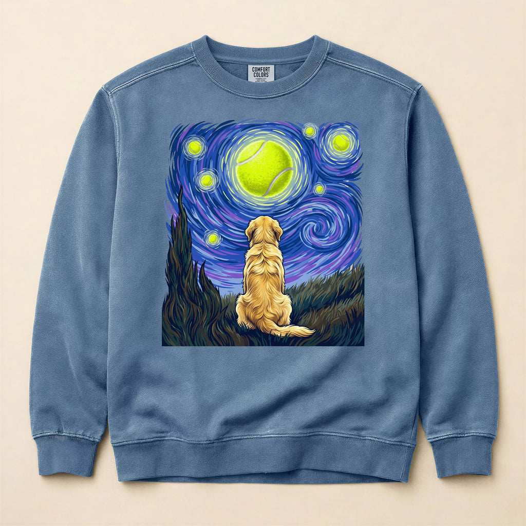 Starry Night Golden Retriever Sweatshirt