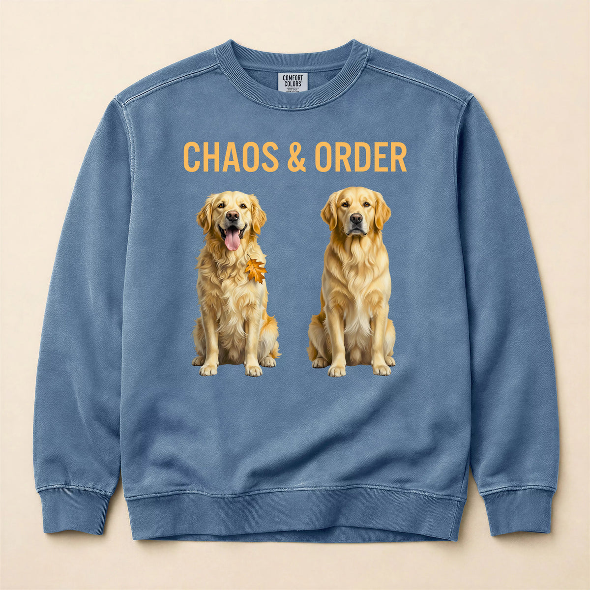 Chaos & Order Golden Retriever Sweatshirt