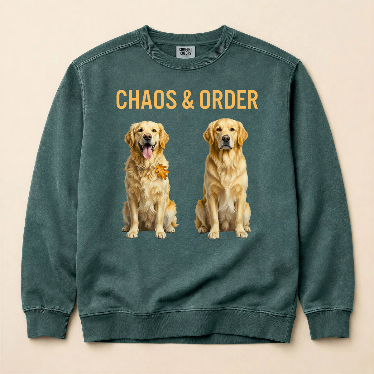 Chaos & Order Golden Retriever Sweatshirt
