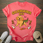 Goldensaurus Rex Golden Retriever T-shirt
