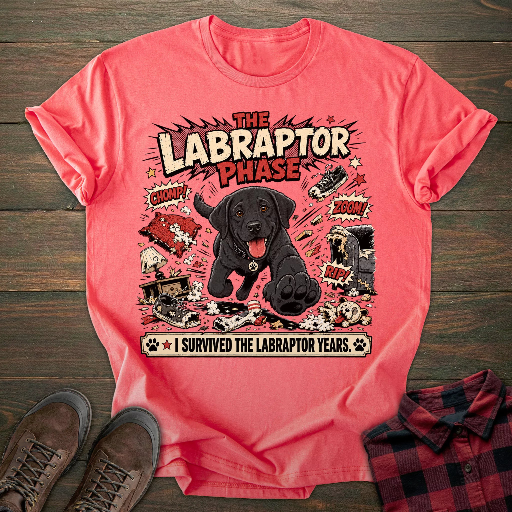 Labraptor Black Labrador T-shirt