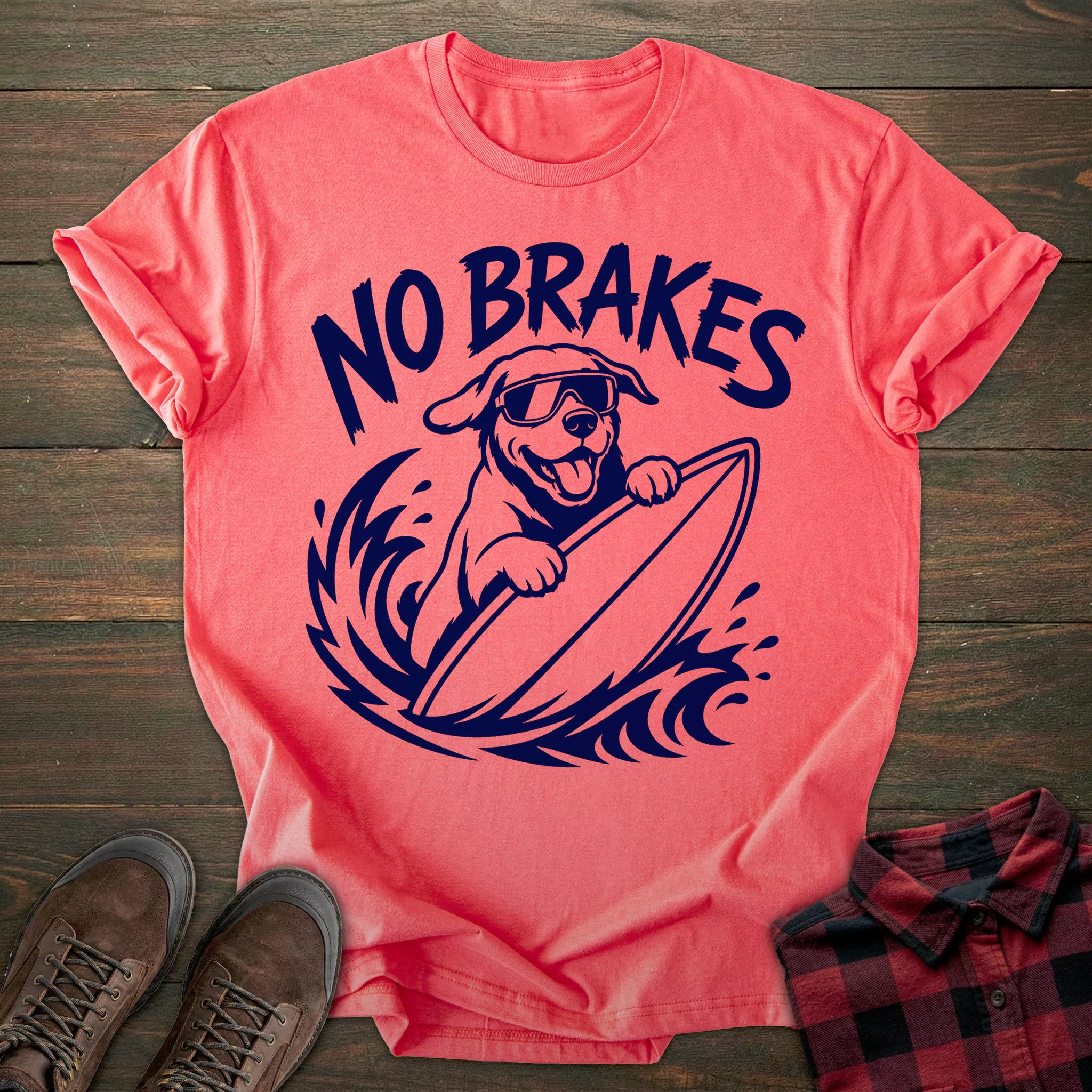 No Brakes Labrador T-shirt