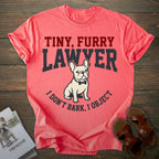 Furry Lawyer French Bulldog T-shirt
