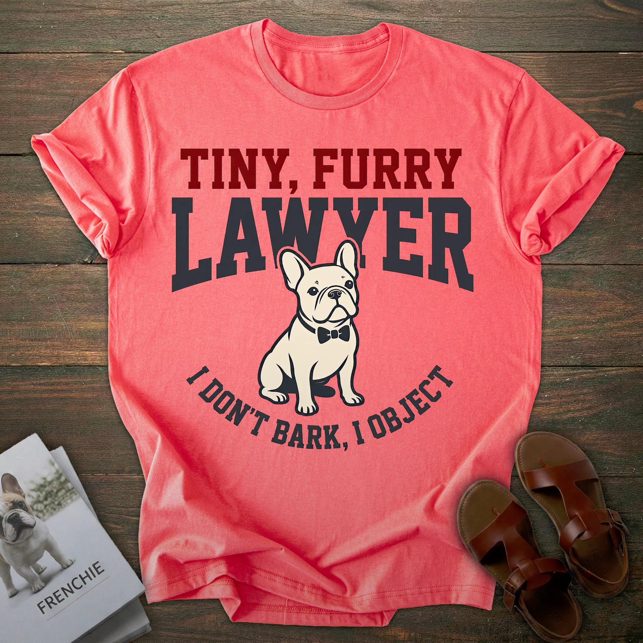 Furry Lawyer French Bulldog T-shirt