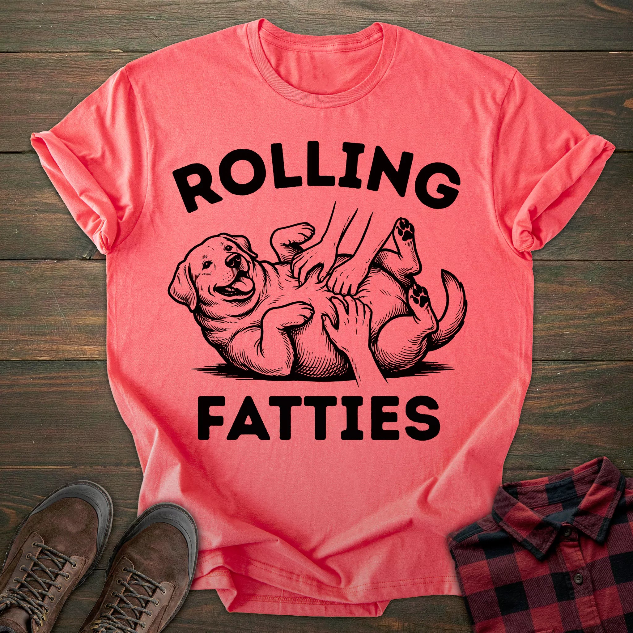 Rolling Fatties Labrador T-shirt
