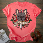 Vintage Tattoo French Bulldog T-shirt