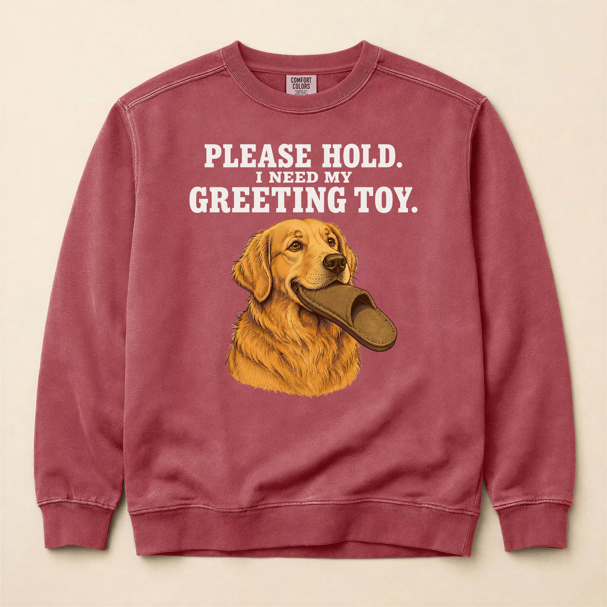 Greeting Toy Golden Retriever Sweatshirt