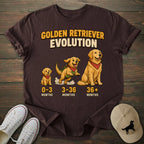 Golden Retriever Evolution T-shirt