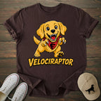 Velociraptor Golden Retriever T-shirt