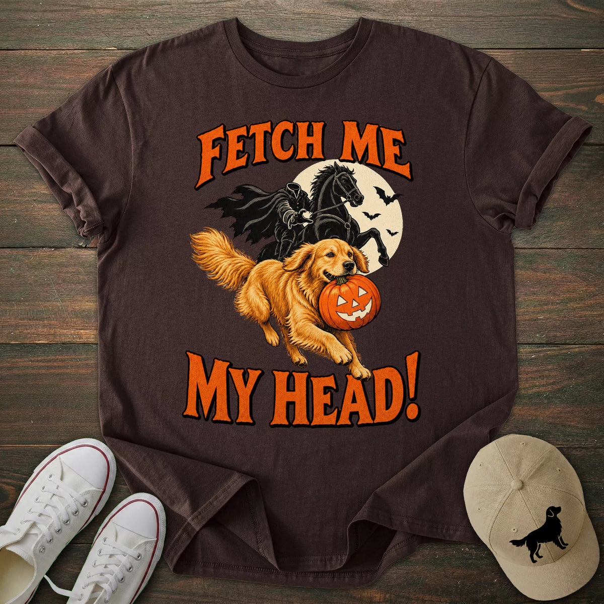 Fetch Me My Head Golden Retriever T-shirt