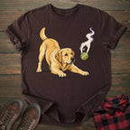 Haunted Ball Yellow Labrador T-shirt