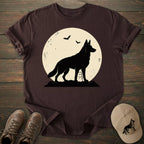 Halloween Moon German Shepherd T-shirt