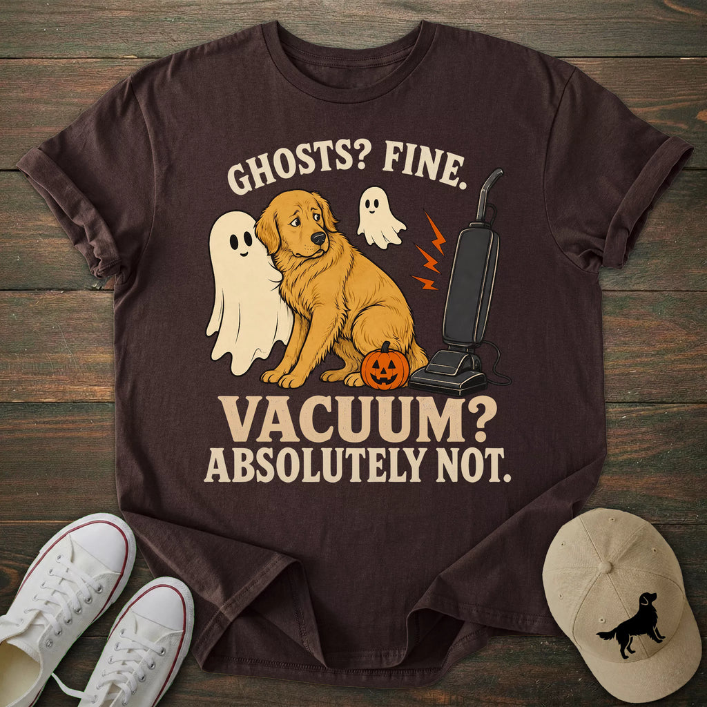 Ghosts Fine Golden Retriever T-shirt