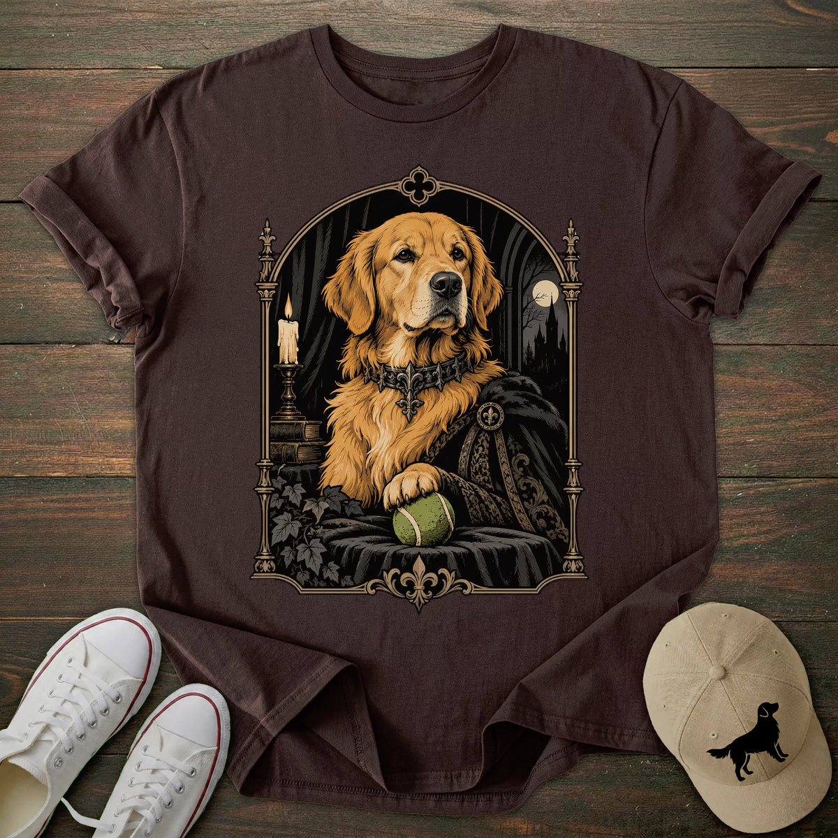 Lord Tennis Ball Golden Retriever T-shirt