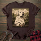 Mona Lisa Sandwich Yellow Labrador T-shirt