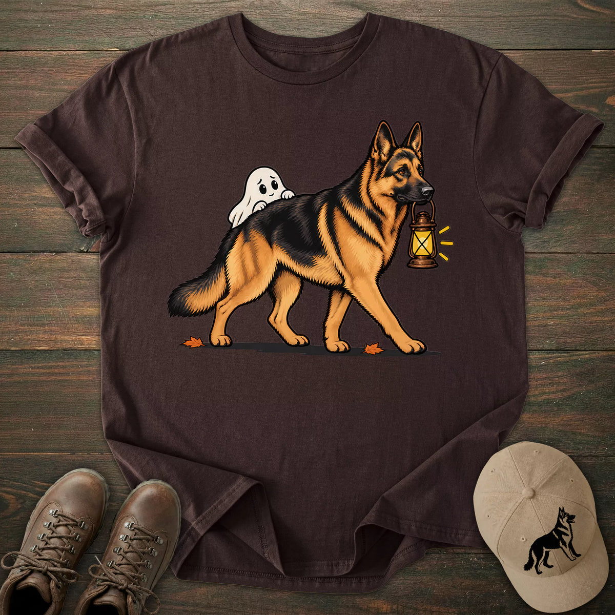 Lantern German Shepherd T-shirt