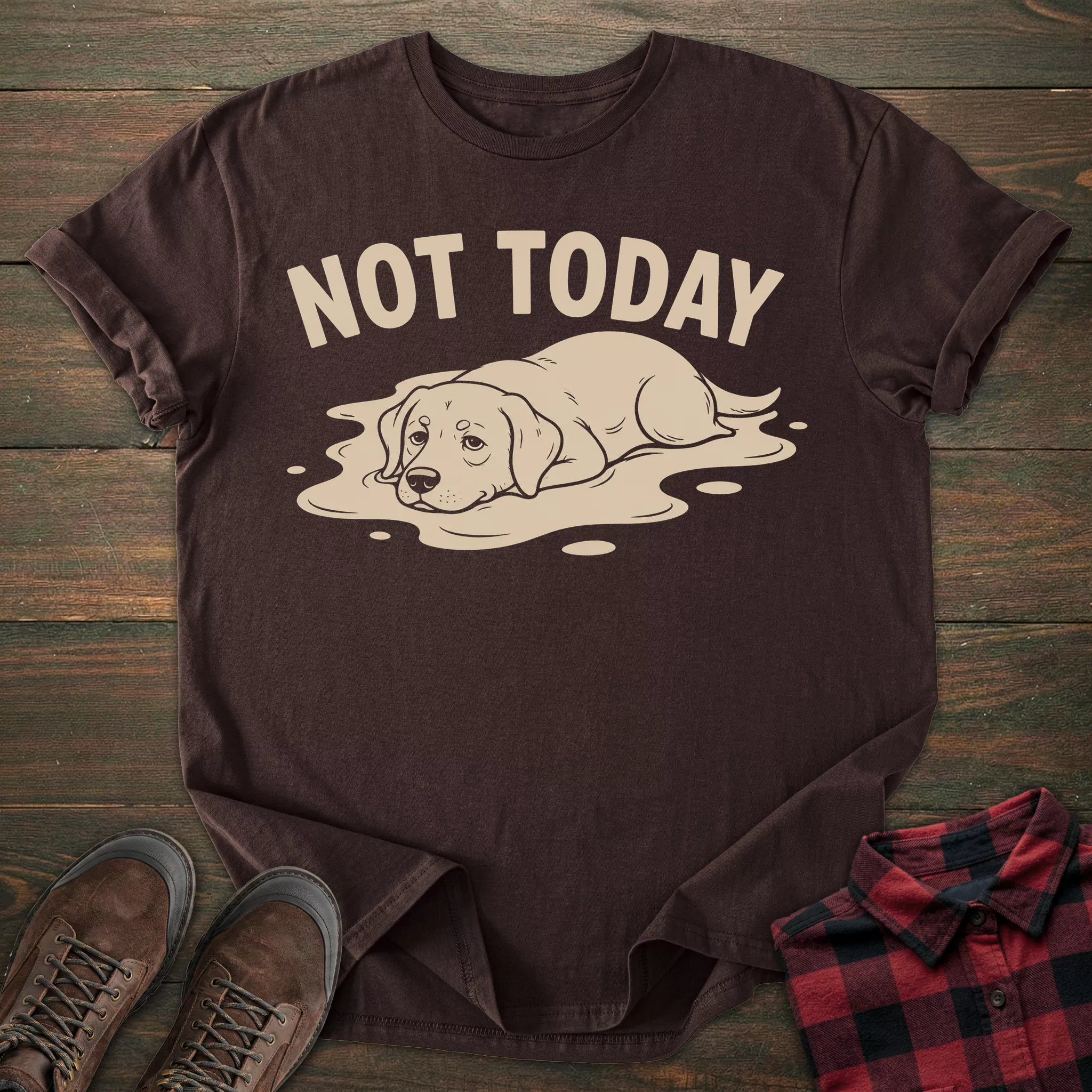 Not Today Lazy Labrador T-shirt