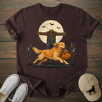 Scarecrow Pumpkin Golden Retriever T-shirt