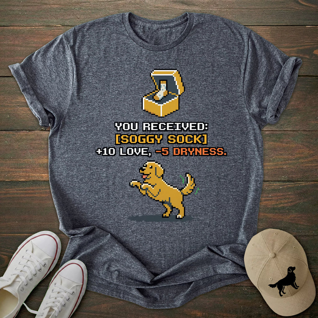 Soggy Sock Golden Retriever T-shirt