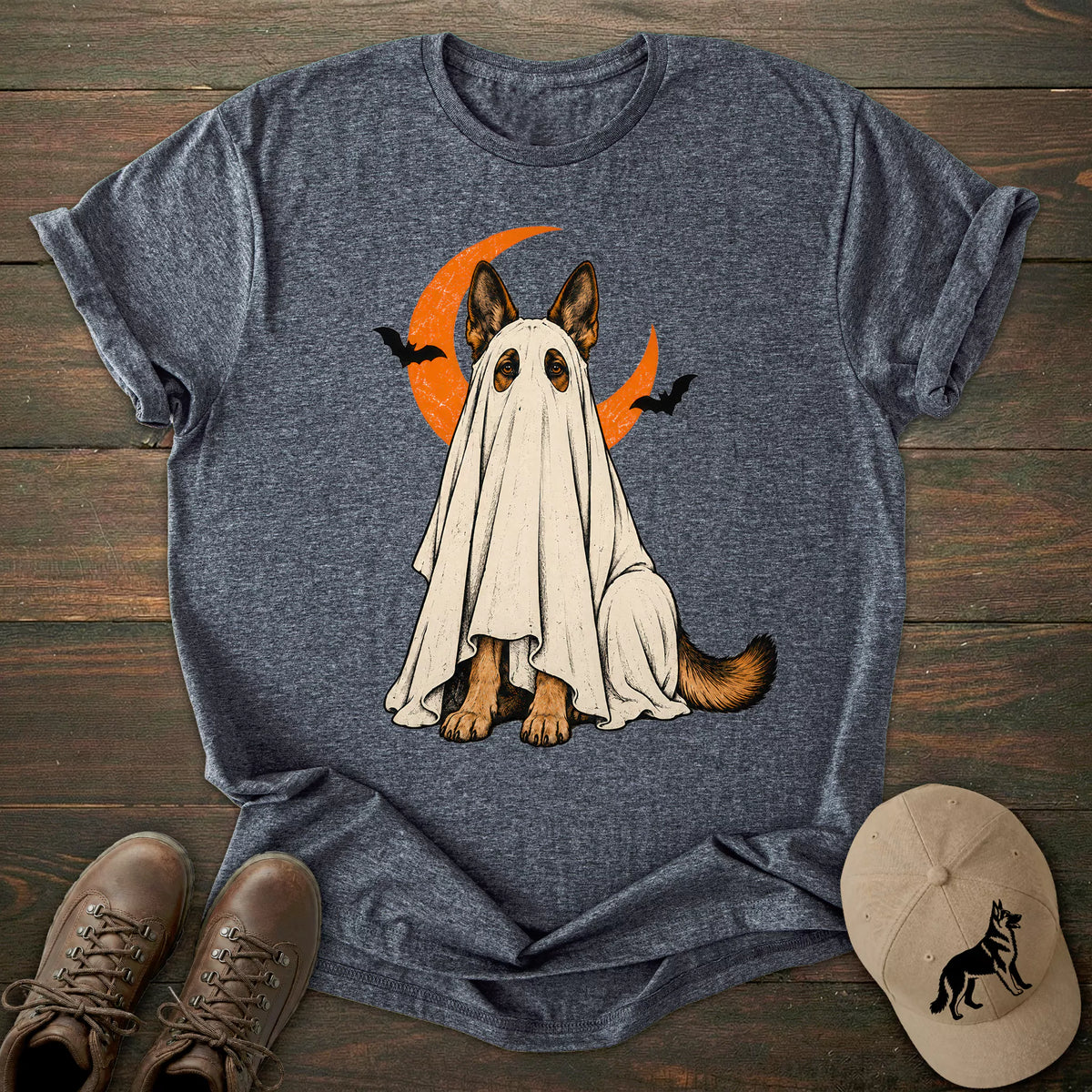 Ghost German Shepherd T-shirt