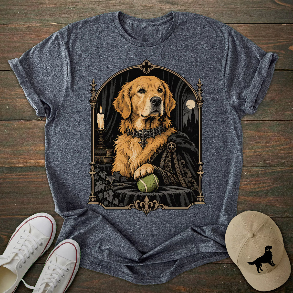 Lord Tennis Ball Golden Retriever T-shirt