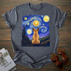 Starry Night French Bulldog T-shirt