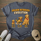 Golden Retriever Evolution T-shirt