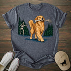 Skeleton Golden Retriever T-shirt
