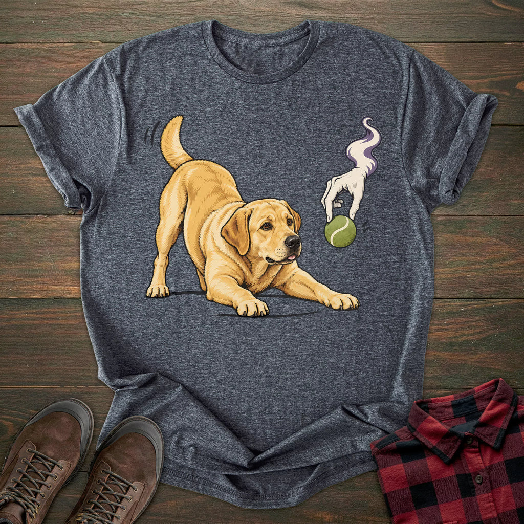 Haunted Ball Yellow Labrador T-shirt