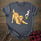 Haunted Ball Yellow Labrador T-shirt