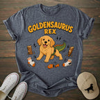 Goldensaurus Rex Golden Retriever T-shirt