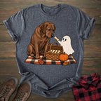 Ghost Picnic Chocolate Labrador T-shirt