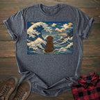 Great Wave Chocolate Labrador T-shirt