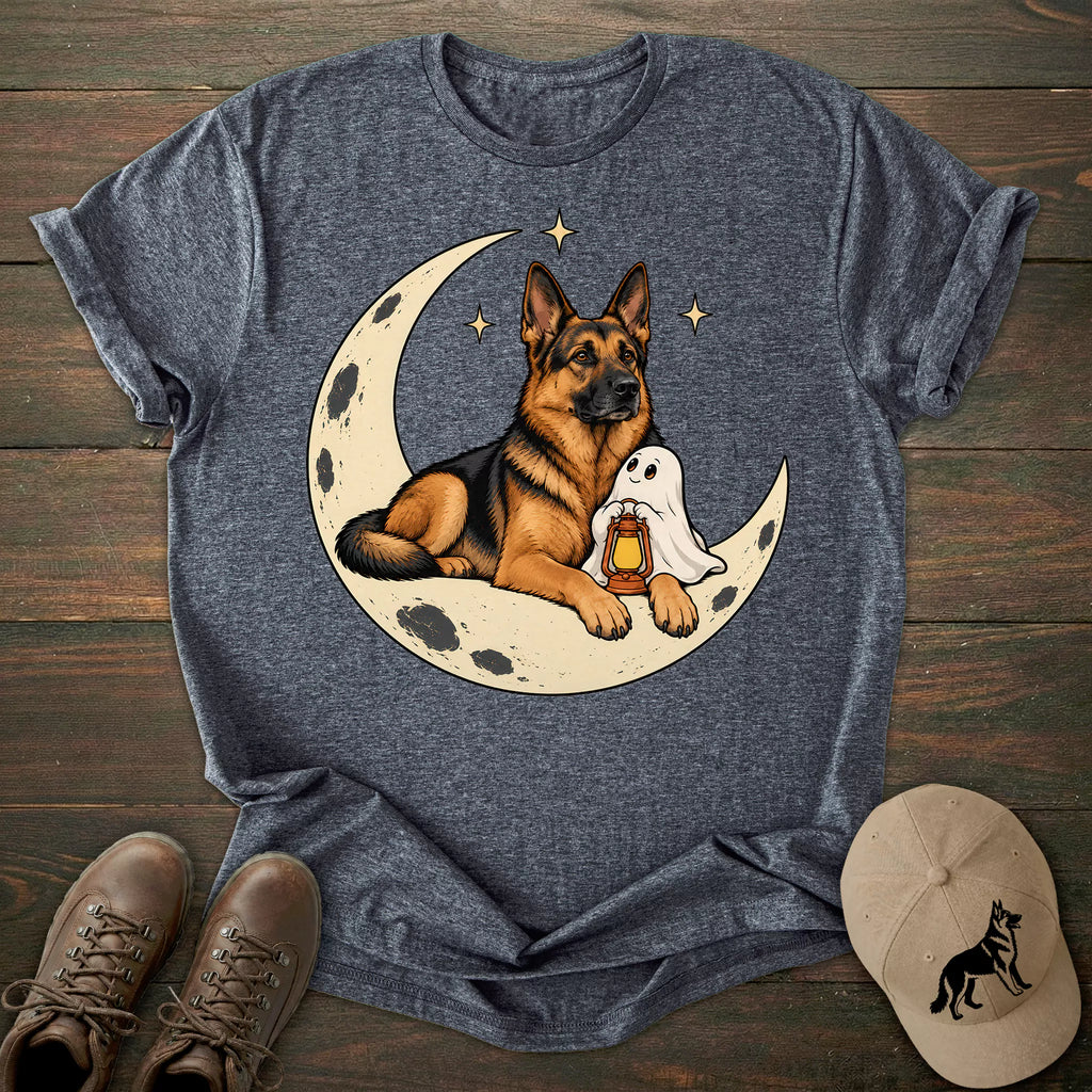 Crescent Moon German Shepherd T-shirt