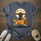 Scarecrow Pumpkin Golden Retriever T-shirt