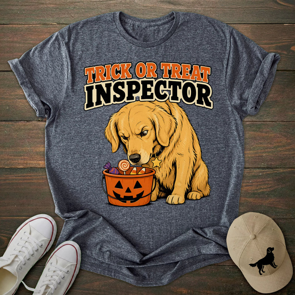 Halloween Inspector Golden Retriever T-shirt