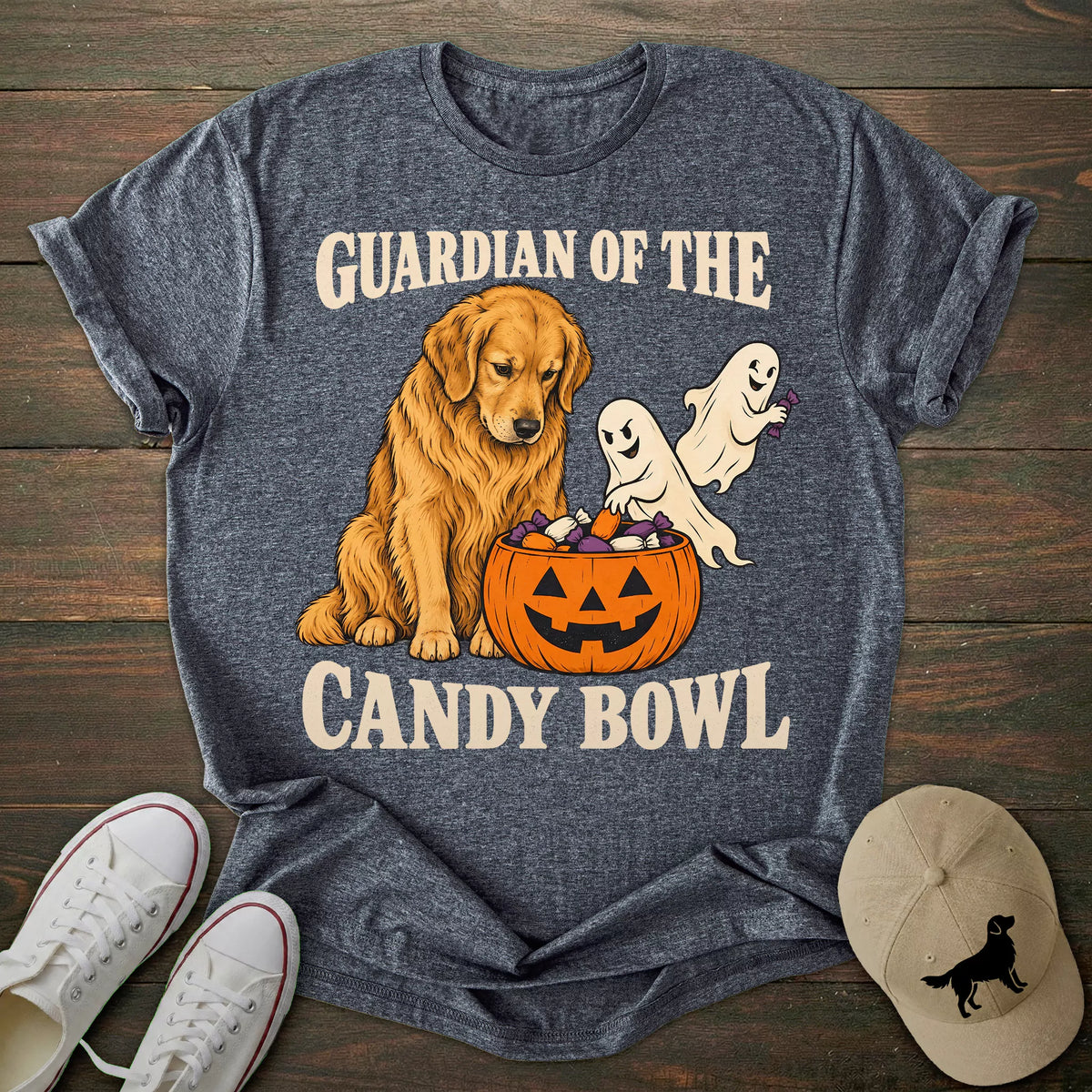 Guardian Of The Candy Golden Retriever T-shirt