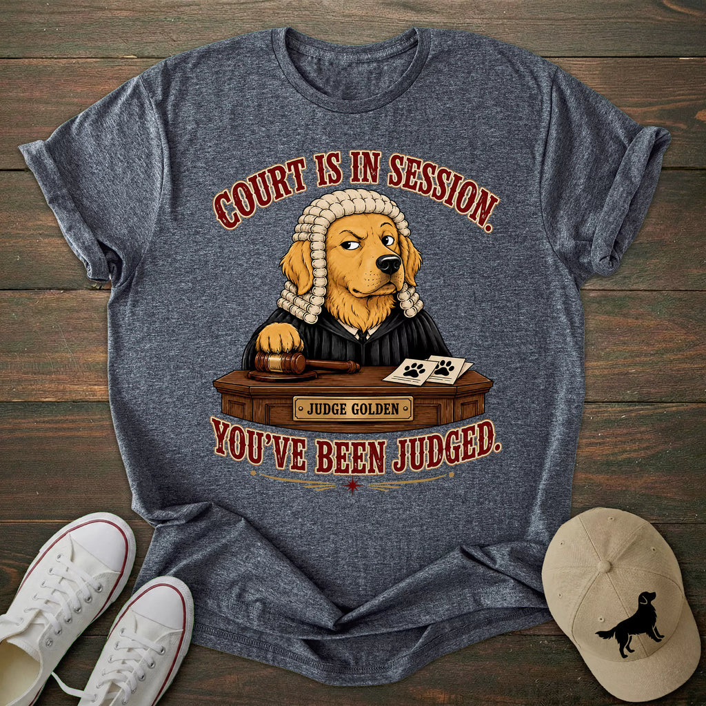 Judge Golden Retriever T-shirt