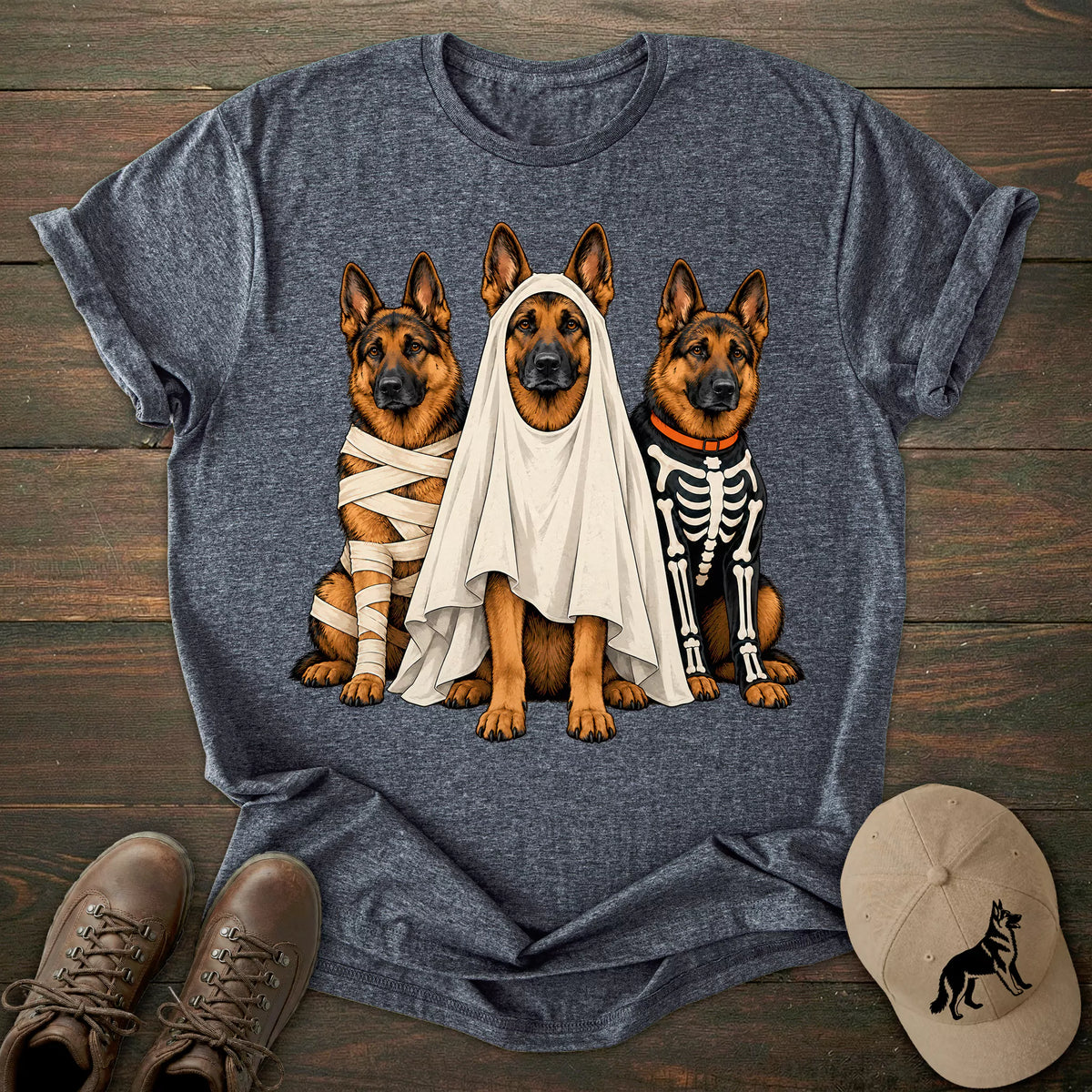 Halloween Squad German Shepherd T-shirt