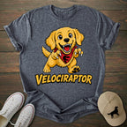 Velociraptor Golden Retriever T-shirt