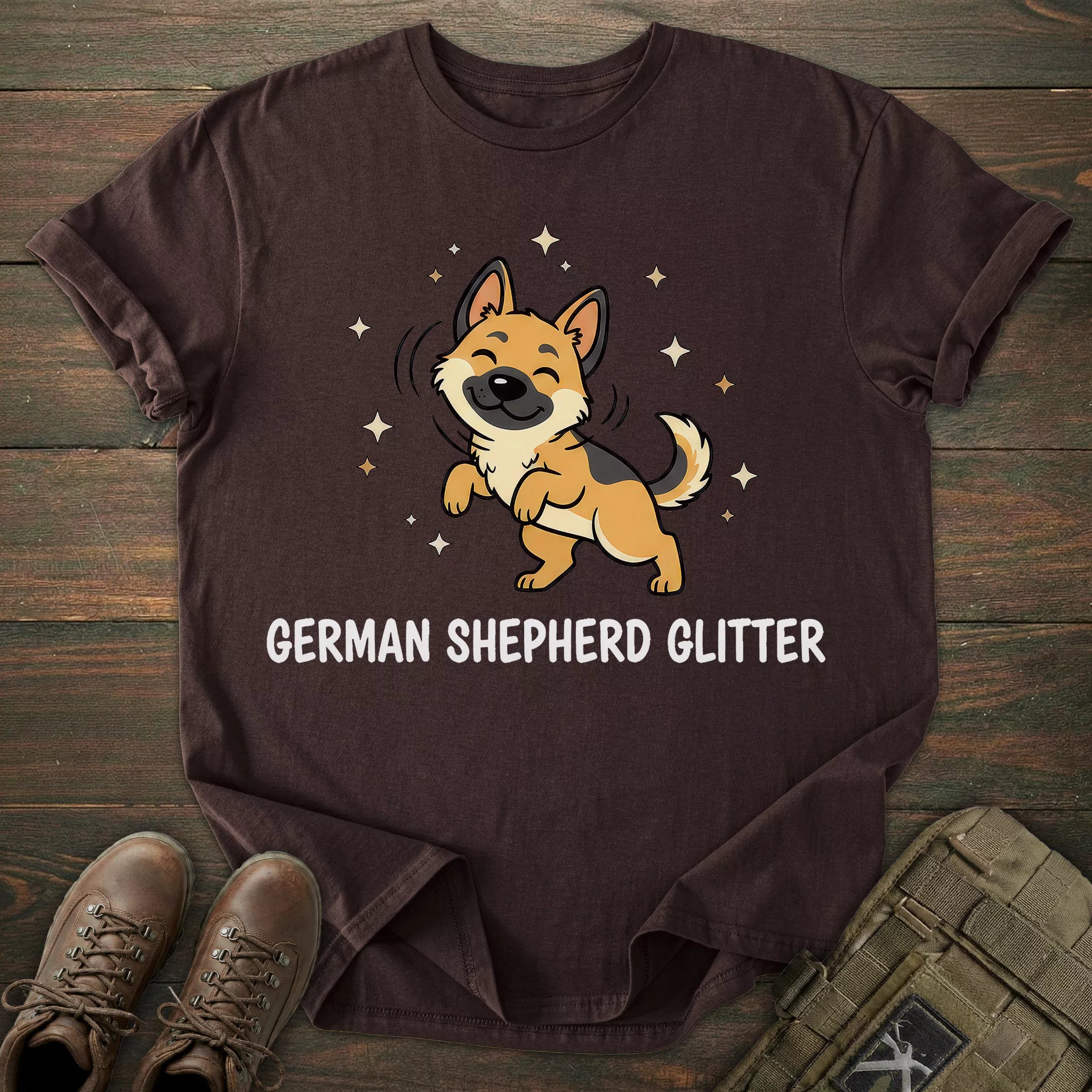Glitter German Shepherd T-shirt