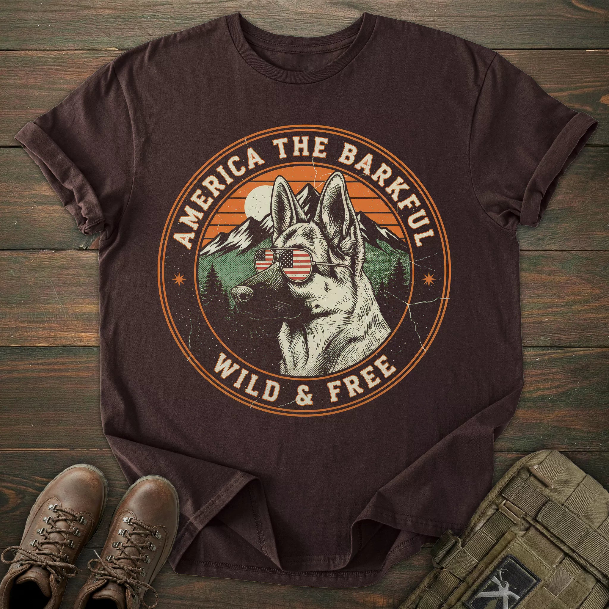Wild & Free German Shepherd T-shirt